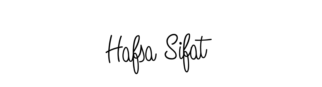 How to make Hafsa Sifat name signature. Use Angelique-Rose-font-FFP style for creating short signs online. This is the latest handwritten sign. Hafsa Sifat signature style 5 images and pictures png