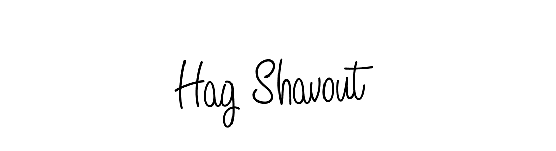 Make a beautiful signature design for name Hag Shavout. With this signature (Angelique-Rose-font-FFP) style, you can create a handwritten signature for free. Hag Shavout signature style 5 images and pictures png
