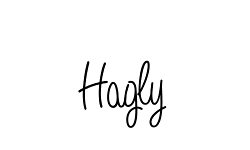 Create a beautiful signature design for name Hagly. With this signature (Angelique-Rose-font-FFP) fonts, you can make a handwritten signature for free. Hagly signature style 5 images and pictures png
