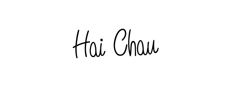 Create a beautiful signature design for name Hai Chau. With this signature (Angelique-Rose-font-FFP) fonts, you can make a handwritten signature for free. Hai Chau signature style 5 images and pictures png