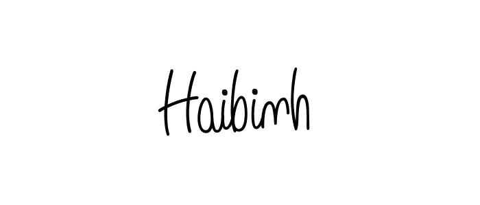 if you are searching for the best signature style for your name Haibinh. so please give up your signature search. here we have designed multiple signature styles  using Angelique-Rose-font-FFP. Haibinh signature style 5 images and pictures png