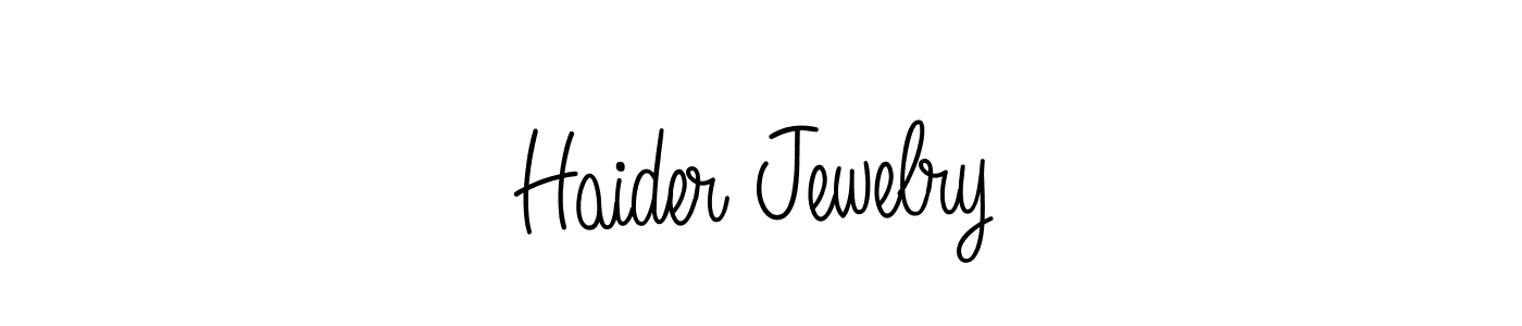 The best way (Angelique-Rose-font-FFP) to make a short signature is to pick only two or three words in your name. The name Haider Jewelry include a total of six letters. For converting this name. Haider Jewelry signature style 5 images and pictures png