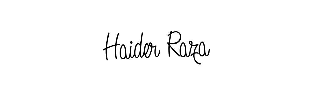 Make a short Haider Raza signature style. Manage your documents anywhere anytime using Angelique-Rose-font-FFP. Create and add eSignatures, submit forms, share and send files easily. Haider Raza signature style 5 images and pictures png