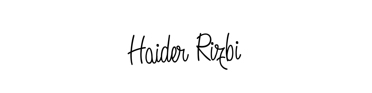 Once you've used our free online signature maker to create your best signature Angelique-Rose-font-FFP style, it's time to enjoy all of the benefits that Haider Rizbi name signing documents. Haider Rizbi signature style 5 images and pictures png