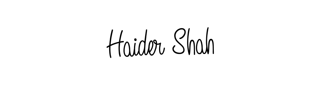 Create a beautiful signature design for name Haider Shah. With this signature (Angelique-Rose-font-FFP) fonts, you can make a handwritten signature for free. Haider Shah signature style 5 images and pictures png