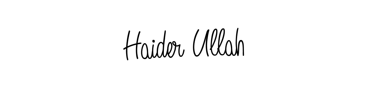 Also we have Haider Ullah name is the best signature style. Create professional handwritten signature collection using Angelique-Rose-font-FFP autograph style. Haider Ullah signature style 5 images and pictures png