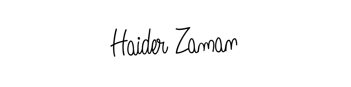 How to make Haider Zaman signature? Angelique-Rose-font-FFP is a professional autograph style. Create handwritten signature for Haider Zaman name. Haider Zaman signature style 5 images and pictures png
