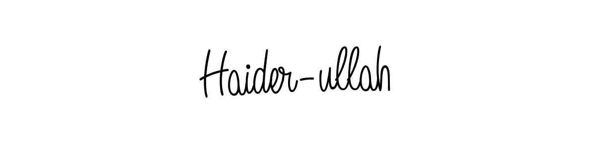 Also You can easily find your signature by using the search form. We will create Haider-ullah name handwritten signature images for you free of cost using Angelique-Rose-font-FFP sign style. Haider-ullah signature style 5 images and pictures png