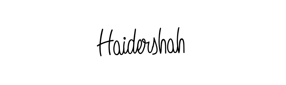 How to make Haidershah name signature. Use Angelique-Rose-font-FFP style for creating short signs online. This is the latest handwritten sign. Haidershah signature style 5 images and pictures png