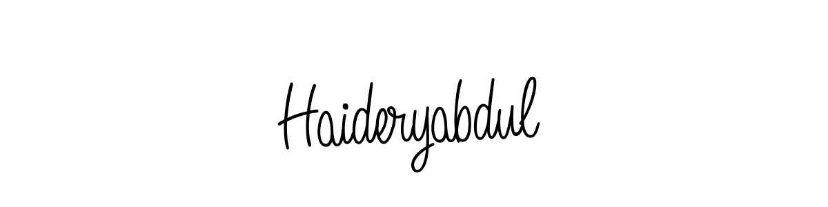 It looks lik you need a new signature style for name Haideryabdul. Design unique handwritten (Angelique-Rose-font-FFP) signature with our free signature maker in just a few clicks. Haideryabdul signature style 5 images and pictures png