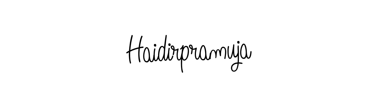 This is the best signature style for the Haidirpramuja name. Also you like these signature font (Angelique-Rose-font-FFP). Mix name signature. Haidirpramuja signature style 5 images and pictures png