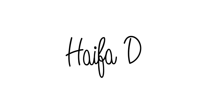 Once you've used our free online signature maker to create your best signature Angelique-Rose-font-FFP style, it's time to enjoy all of the benefits that Haifa D name signing documents. Haifa D signature style 5 images and pictures png