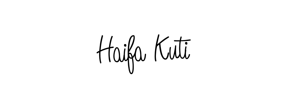 This is the best signature style for the Haifa Kuti name. Also you like these signature font (Angelique-Rose-font-FFP). Mix name signature. Haifa Kuti signature style 5 images and pictures png