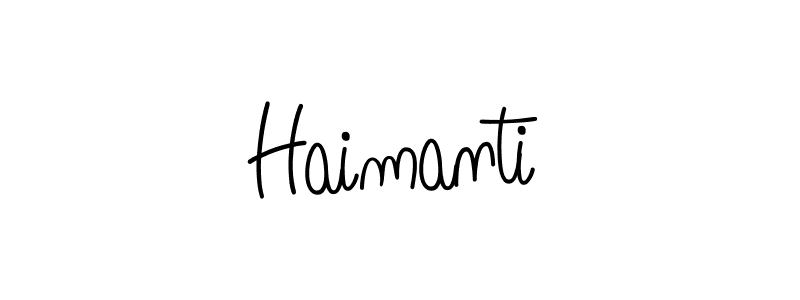 Haimanti stylish signature style. Best Handwritten Sign (Angelique-Rose-font-FFP) for my name. Handwritten Signature Collection Ideas for my name Haimanti. Haimanti signature style 5 images and pictures png