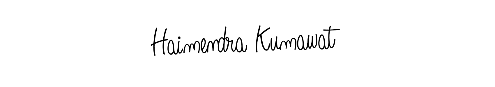 Make a short Haimendra Kumawat signature style. Manage your documents anywhere anytime using Angelique-Rose-font-FFP. Create and add eSignatures, submit forms, share and send files easily. Haimendra Kumawat signature style 5 images and pictures png