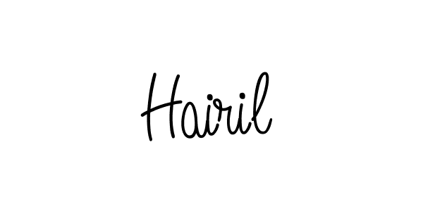 You should practise on your own different ways (Angelique-Rose-font-FFP) to write your name (Hairil) in signature. don't let someone else do it for you. Hairil signature style 5 images and pictures png