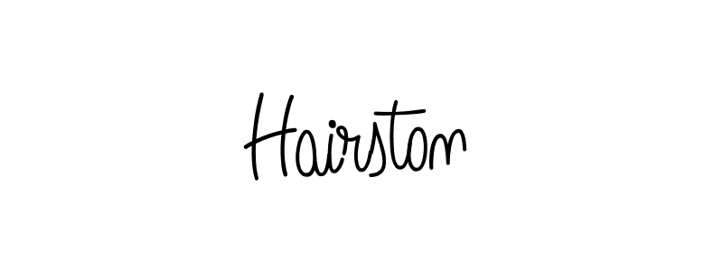 Hairston stylish signature style. Best Handwritten Sign (Angelique-Rose-font-FFP) for my name. Handwritten Signature Collection Ideas for my name Hairston. Hairston signature style 5 images and pictures png