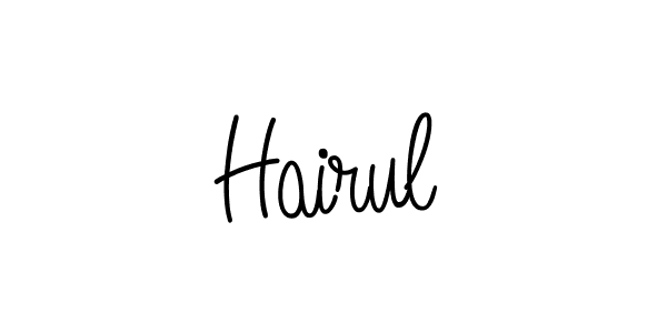How to make Hairul name signature. Use Angelique-Rose-font-FFP style for creating short signs online. This is the latest handwritten sign. Hairul signature style 5 images and pictures png