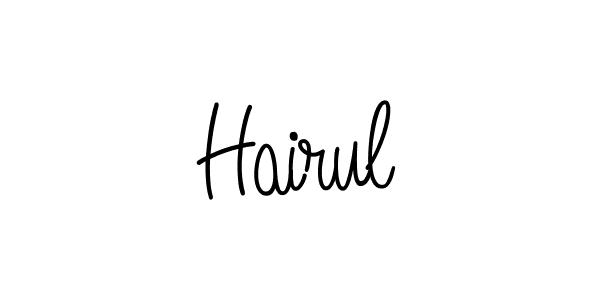 How to make Hairul name signature. Use Angelique-Rose-font-FFP style for creating short signs online. This is the latest handwritten sign. Hairul signature style 5 images and pictures png