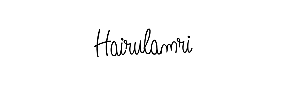 Hairulamri stylish signature style. Best Handwritten Sign (Angelique-Rose-font-FFP) for my name. Handwritten Signature Collection Ideas for my name Hairulamri. Hairulamri signature style 5 images and pictures png