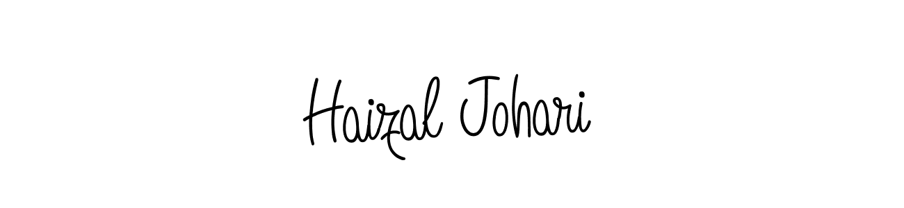 The best way (Angelique-Rose-font-FFP) to make a short signature is to pick only two or three words in your name. The name Haizal Johari include a total of six letters. For converting this name. Haizal Johari signature style 5 images and pictures png