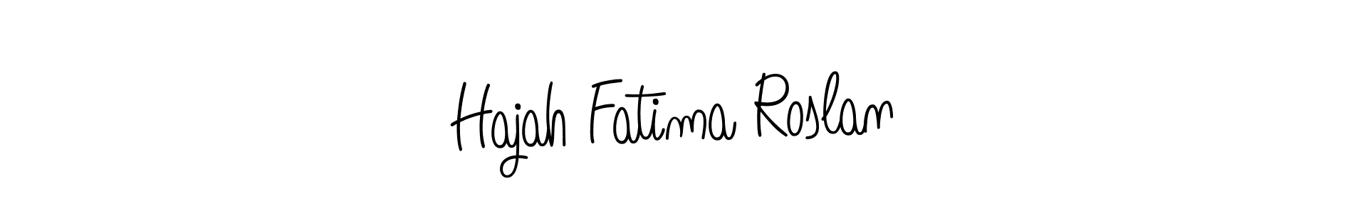 You can use this online signature creator to create a handwritten signature for the name Hajah Fatima Roslan. This is the best online autograph maker. Hajah Fatima Roslan signature style 5 images and pictures png