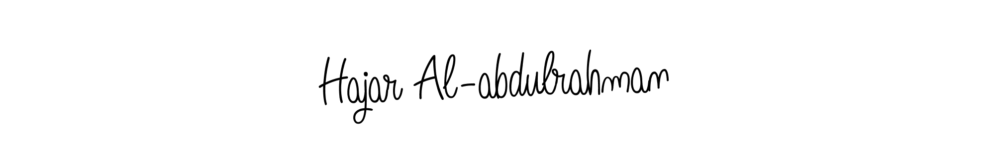 Also we have Hajar Al-abdulrahman name is the best signature style. Create professional handwritten signature collection using Angelique-Rose-font-FFP autograph style. Hajar Al-abdulrahman signature style 5 images and pictures png