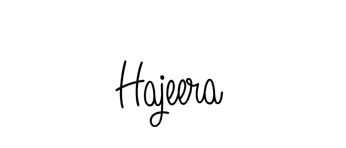 Create a beautiful signature design for name Hajeera. With this signature (Angelique-Rose-font-FFP) fonts, you can make a handwritten signature for free. Hajeera signature style 5 images and pictures png