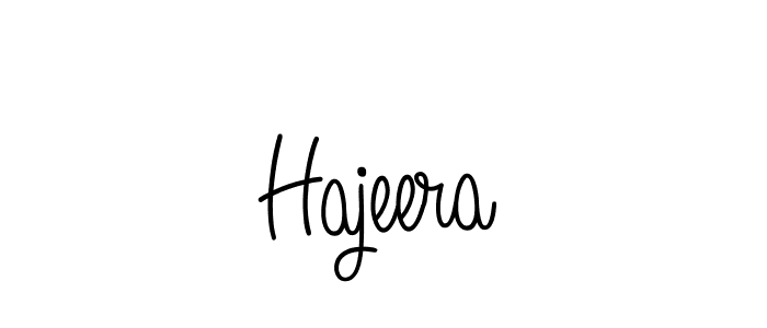 Create a beautiful signature design for name Hajeera. With this signature (Angelique-Rose-font-FFP) fonts, you can make a handwritten signature for free. Hajeera signature style 5 images and pictures png