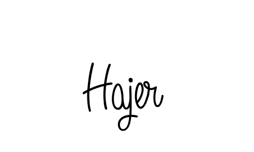 Hajer stylish signature style. Best Handwritten Sign (Angelique-Rose-font-FFP) for my name. Handwritten Signature Collection Ideas for my name Hajer. Hajer signature style 5 images and pictures png