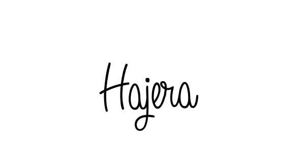 Design your own signature with our free online signature maker. With this signature software, you can create a handwritten (Angelique-Rose-font-FFP) signature for name Hajera. Hajera signature style 5 images and pictures png