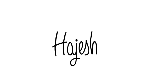 Design your own signature with our free online signature maker. With this signature software, you can create a handwritten (Angelique-Rose-font-FFP) signature for name Hajesh. Hajesh signature style 5 images and pictures png