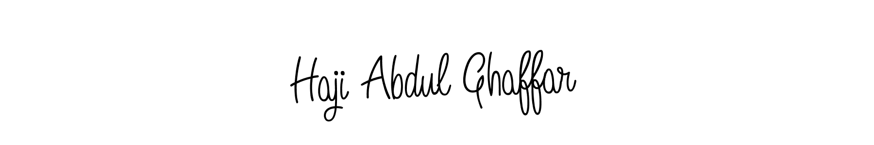 The best way (Angelique-Rose-font-FFP) to make a short signature is to pick only two or three words in your name. The name Haji Abdul Ghaffar include a total of six letters. For converting this name. Haji Abdul Ghaffar signature style 5 images and pictures png