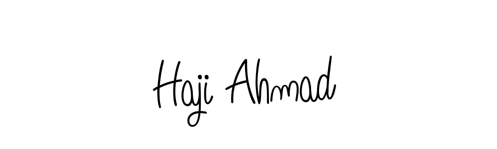 The best way (Angelique-Rose-font-FFP) to make a short signature is to pick only two or three words in your name. The name Haji Ahmad include a total of six letters. For converting this name. Haji Ahmad signature style 5 images and pictures png