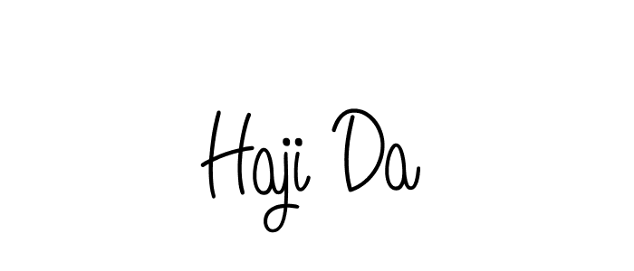 if you are searching for the best signature style for your name Haji Da. so please give up your signature search. here we have designed multiple signature styles  using Angelique-Rose-font-FFP. Haji Da signature style 5 images and pictures png