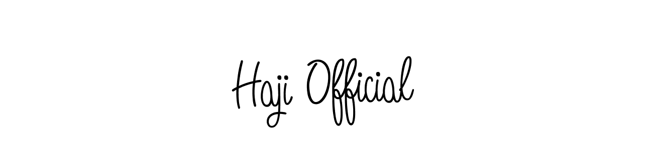 Also we have Haji Official name is the best signature style. Create professional handwritten signature collection using Angelique-Rose-font-FFP autograph style. Haji Official signature style 5 images and pictures png