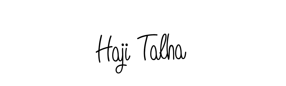 You should practise on your own different ways (Angelique-Rose-font-FFP) to write your name (Haji Talha) in signature. don't let someone else do it for you. Haji Talha signature style 5 images and pictures png