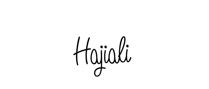 The best way (Angelique-Rose-font-FFP) to make a short signature is to pick only two or three words in your name. The name Hajiali include a total of six letters. For converting this name. Hajiali signature style 5 images and pictures png