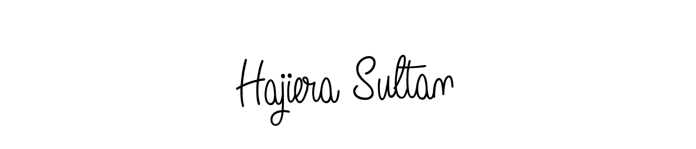 Hajiera Sultan stylish signature style. Best Handwritten Sign (Angelique-Rose-font-FFP) for my name. Handwritten Signature Collection Ideas for my name Hajiera Sultan. Hajiera Sultan signature style 5 images and pictures png