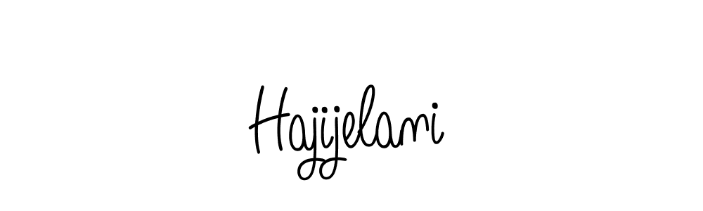 How to make Hajijelani name signature. Use Angelique-Rose-font-FFP style for creating short signs online. This is the latest handwritten sign. Hajijelani signature style 5 images and pictures png