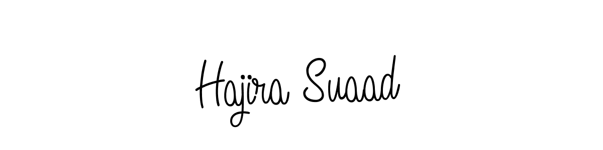 How to Draw Hajira Suaad signature style? Angelique-Rose-font-FFP is a latest design signature styles for name Hajira Suaad. Hajira Suaad signature style 5 images and pictures png