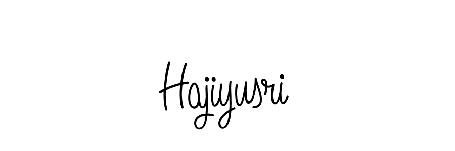 How to make Hajiyusri name signature. Use Angelique-Rose-font-FFP style for creating short signs online. This is the latest handwritten sign. Hajiyusri signature style 5 images and pictures png