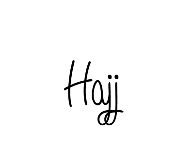 Design your own signature with our free online signature maker. With this signature software, you can create a handwritten (Angelique-Rose-font-FFP) signature for name Hajj. Hajj signature style 5 images and pictures png