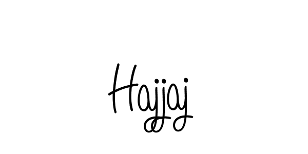 Make a beautiful signature design for name Hajjaj. With this signature (Angelique-Rose-font-FFP) style, you can create a handwritten signature for free. Hajjaj signature style 5 images and pictures png