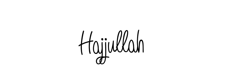 Use a signature maker to create a handwritten signature online. With this signature software, you can design (Angelique-Rose-font-FFP) your own signature for name Hajjullah. Hajjullah signature style 5 images and pictures png