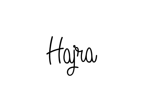 Make a beautiful signature design for name Hajra. With this signature (Angelique-Rose-font-FFP) style, you can create a handwritten signature for free. Hajra signature style 5 images and pictures png