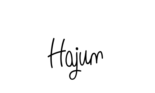 How to make Hajun name signature. Use Angelique-Rose-font-FFP style for creating short signs online. This is the latest handwritten sign. Hajun signature style 5 images and pictures png