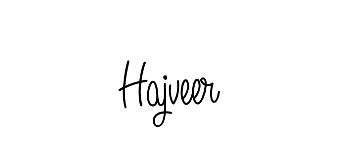 How to make Hajveer name signature. Use Angelique-Rose-font-FFP style for creating short signs online. This is the latest handwritten sign. Hajveer signature style 5 images and pictures png