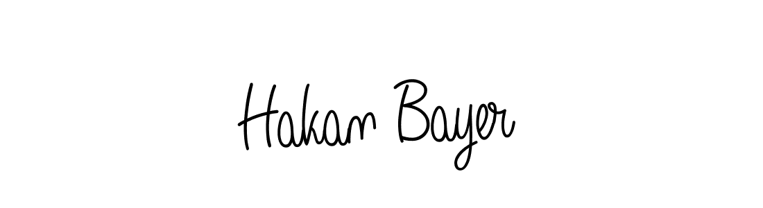 The best way (Angelique-Rose-font-FFP) to make a short signature is to pick only two or three words in your name. The name Hakan Bayer include a total of six letters. For converting this name. Hakan Bayer signature style 5 images and pictures png