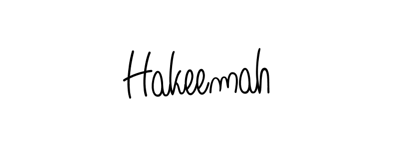 Design your own signature with our free online signature maker. With this signature software, you can create a handwritten (Angelique-Rose-font-FFP) signature for name Hakeemah. Hakeemah signature style 5 images and pictures png